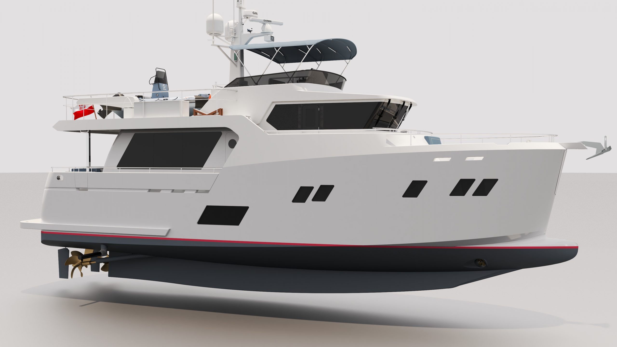 COR60 SEMI RPH Extended keel & cutting bow