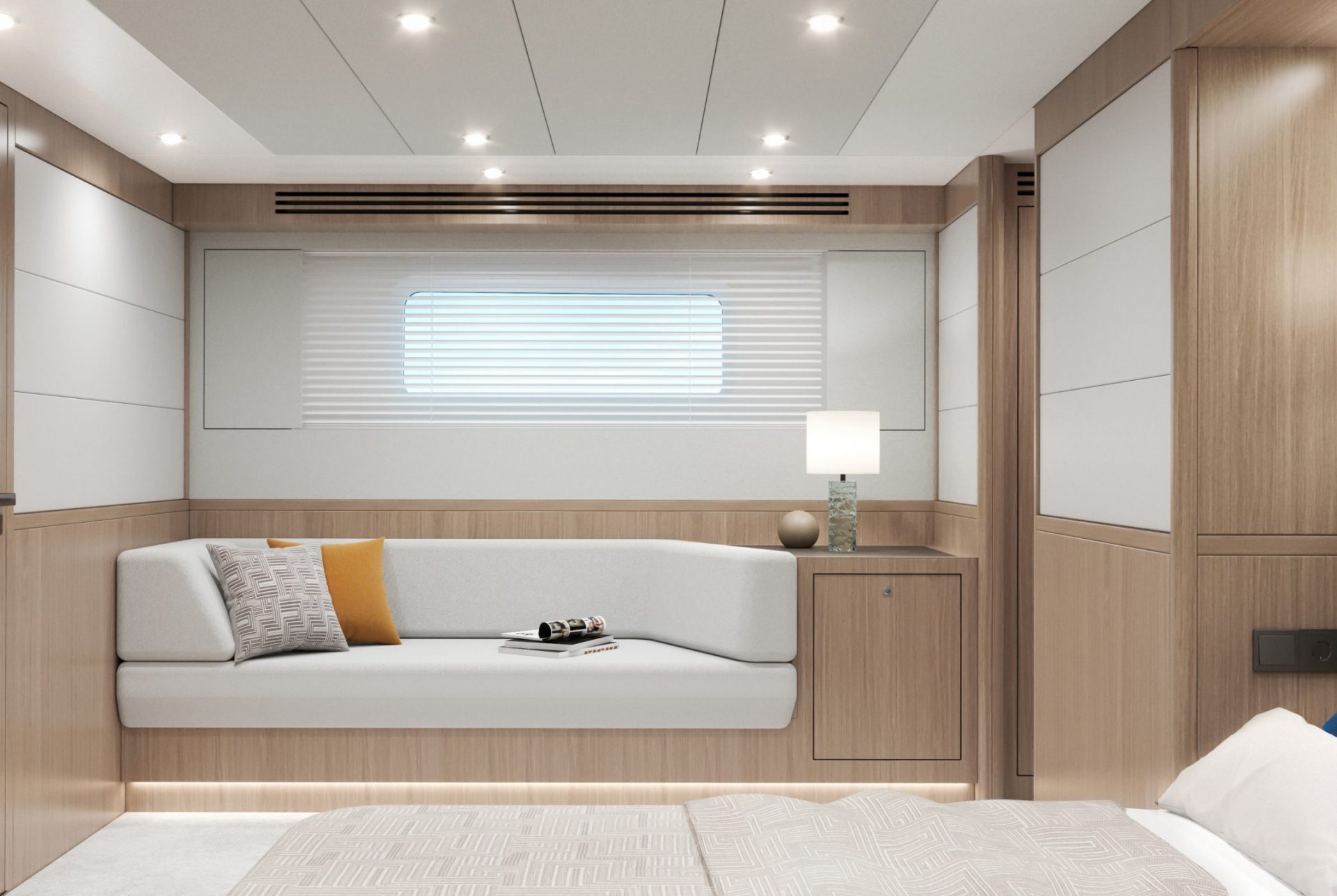 Luxury tawler like yacht master stateroom